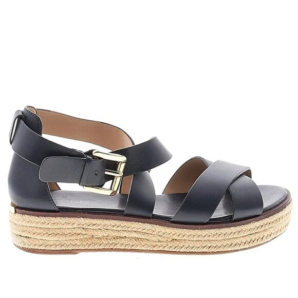 Michael Michael Kors Darby Sandal Black Vachetta 1 7.5 M - Picture 1 of 4